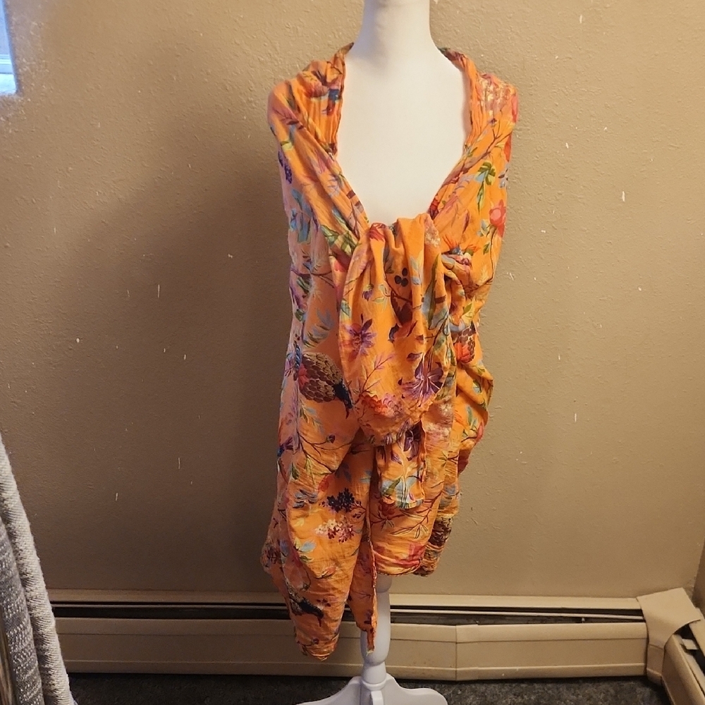 Orange Wrap Scarf Accessories